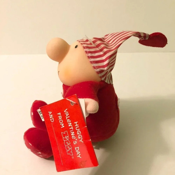 Vintage 1990 American Greetings Ziggy Valentines Day Plush Soft Doll - Picture 9 of 15